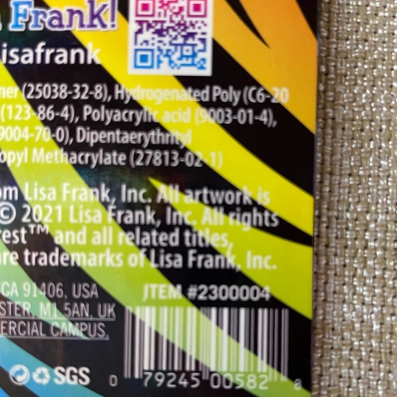 NWT ORLY® x Lisa Frank® Gel Nail Wraps in Hunter - Picture 3 of 4